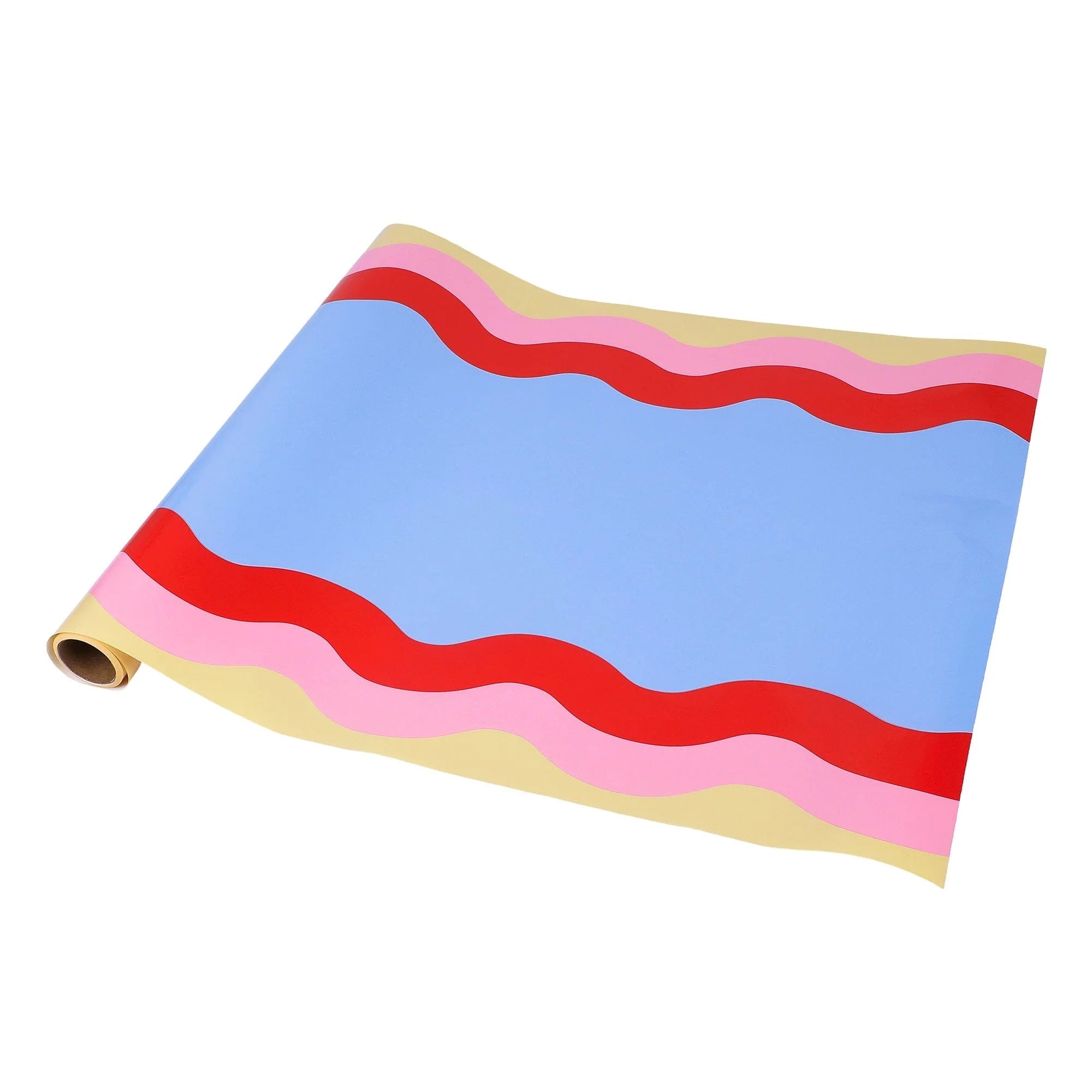 Ric Rac Pattern Paper Table Runner - bubblegum market