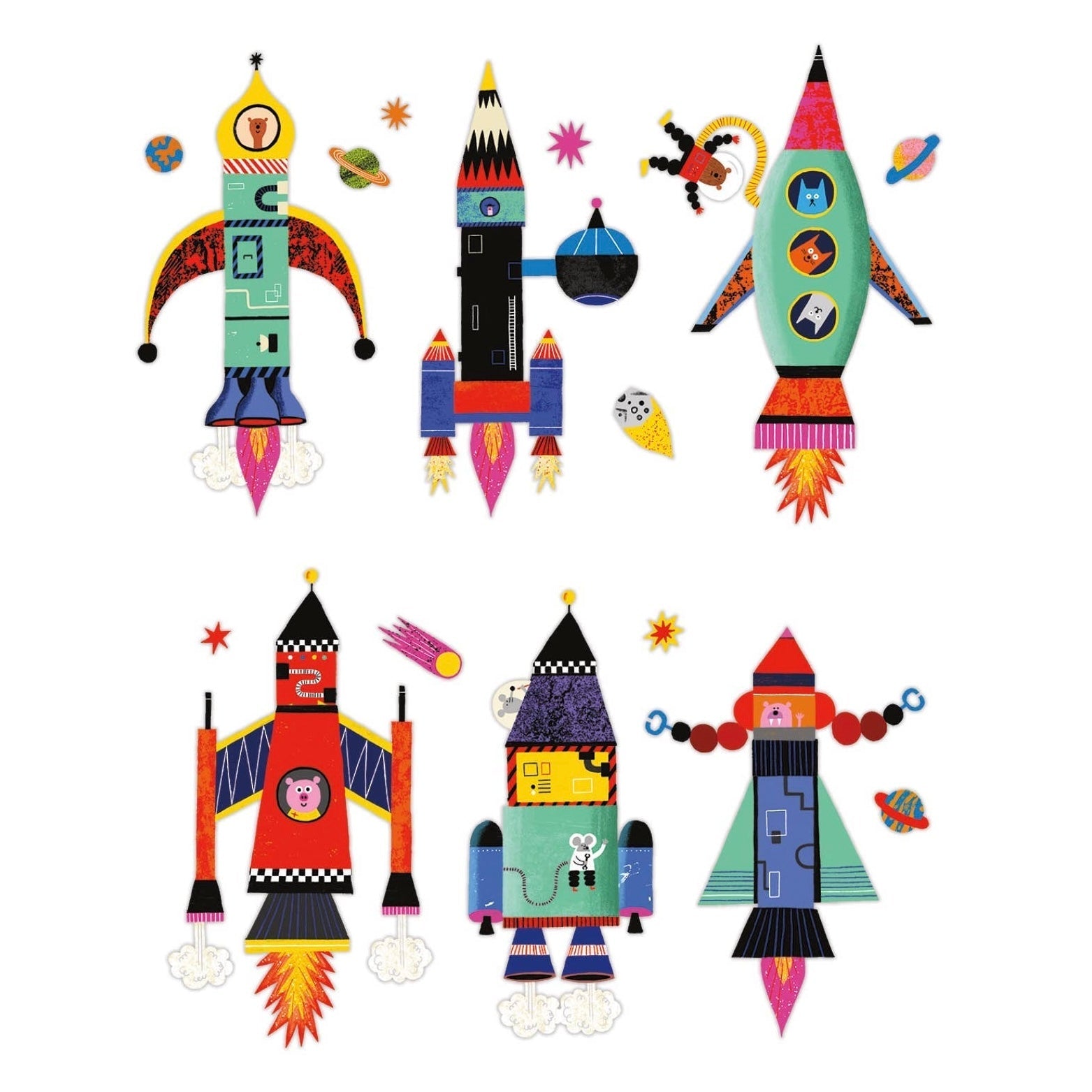 Rocket Ships Magnetic Build - it - bubblegum market