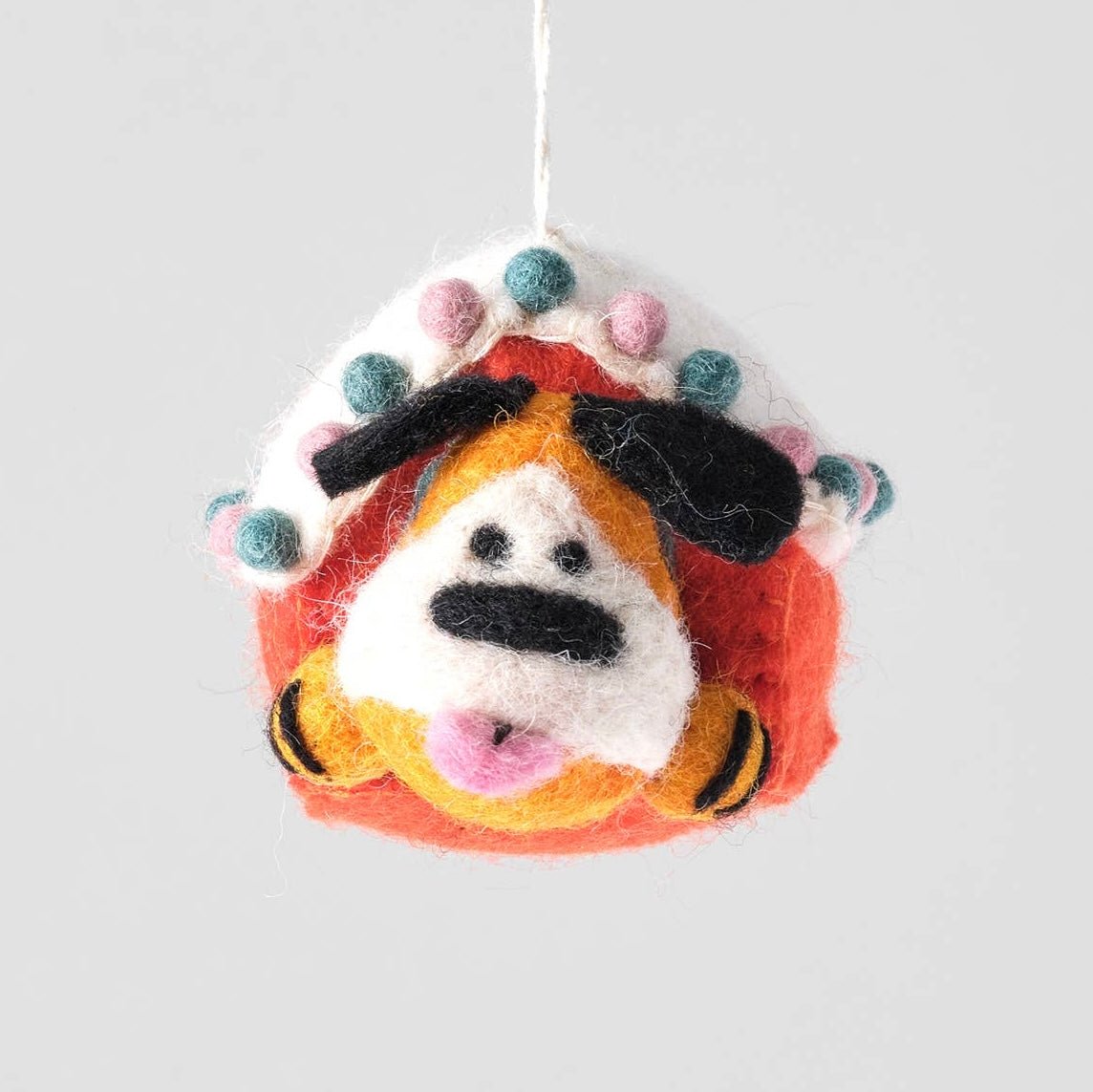 'Roger' Hanging Felt Ornament - bubblegum market