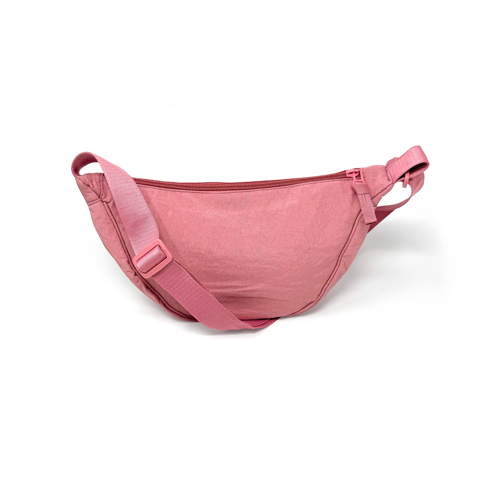 Rose Pink Nylon Crossbody Bag - bubblegum market