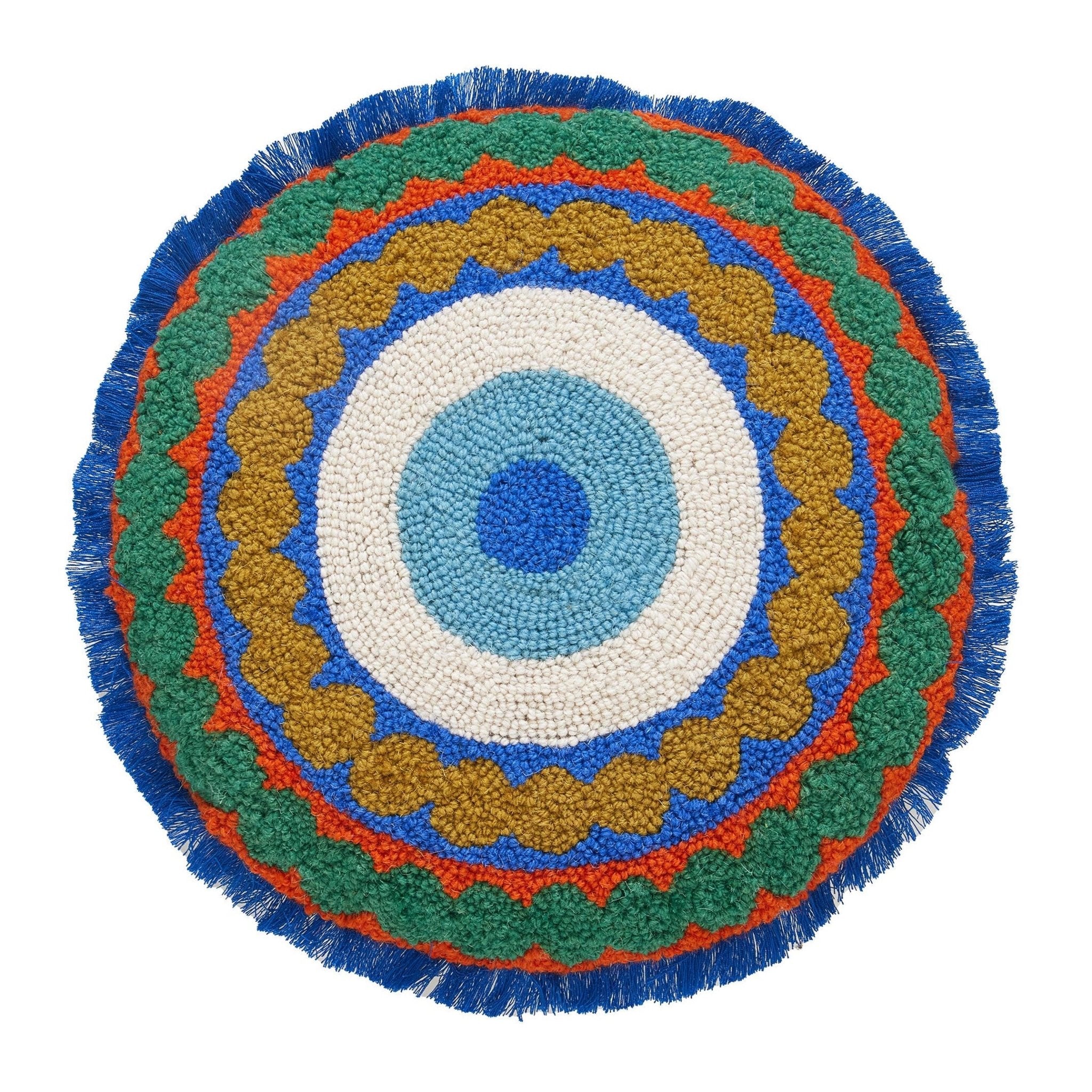 Round Eye w/Fringe Hook Pillow - bubblegum market