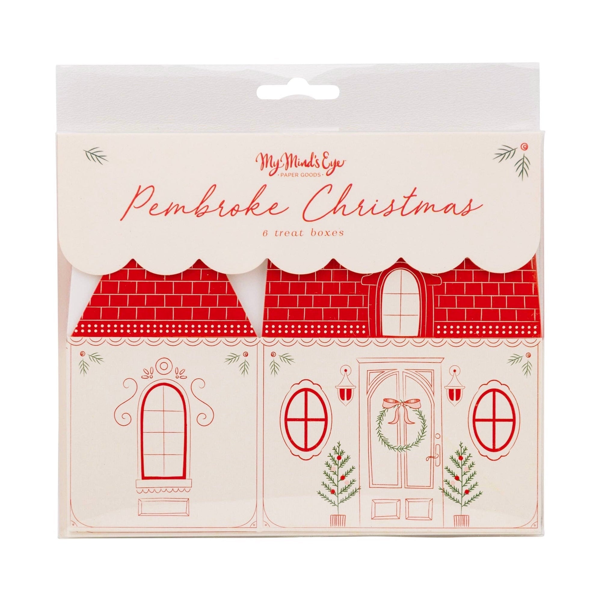 Row House Holiday Gable Boxes - bubblegum market