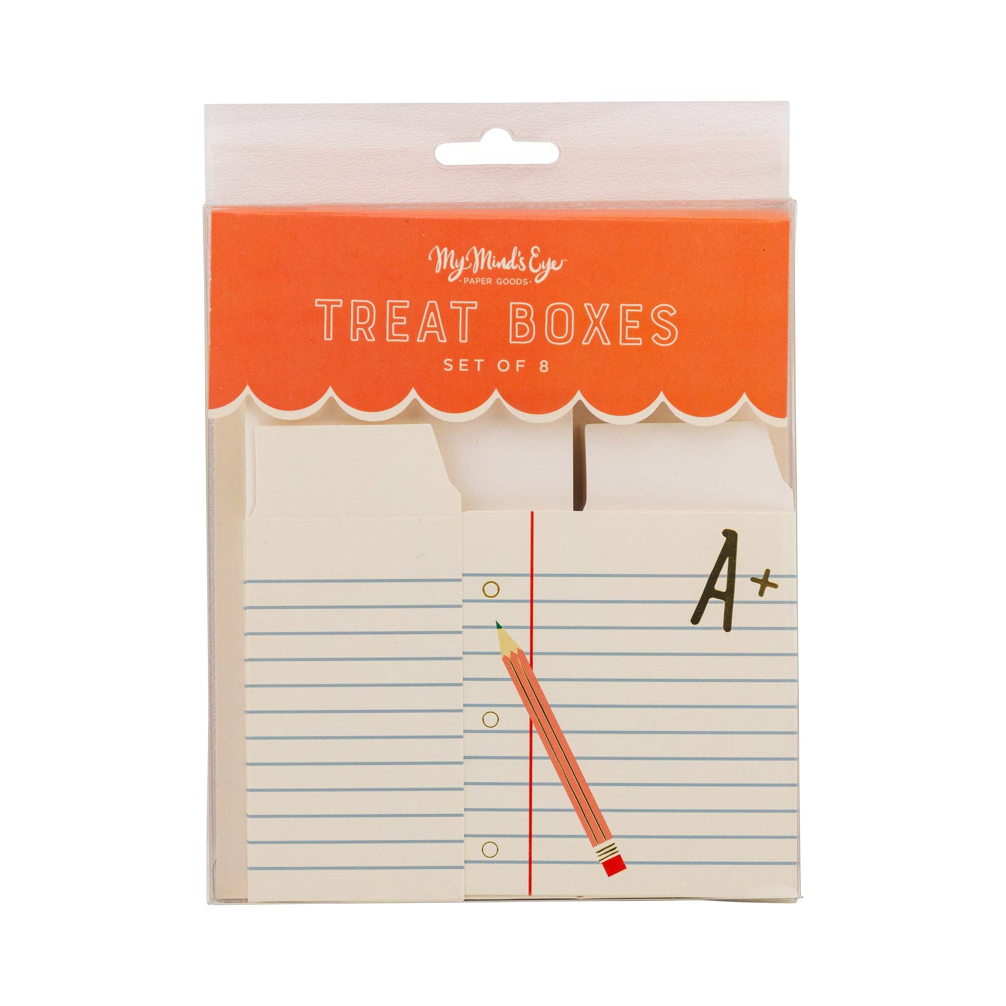 Ruled Paper Treat Boxes (8ct) - bubblegum market