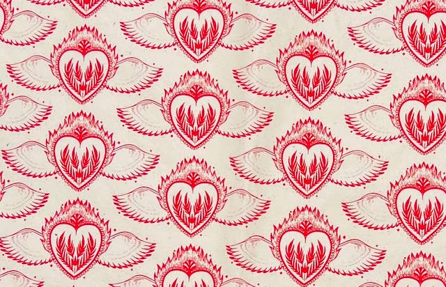 Sacred Heart Wrapping Paper Sheet - bubblegum market
