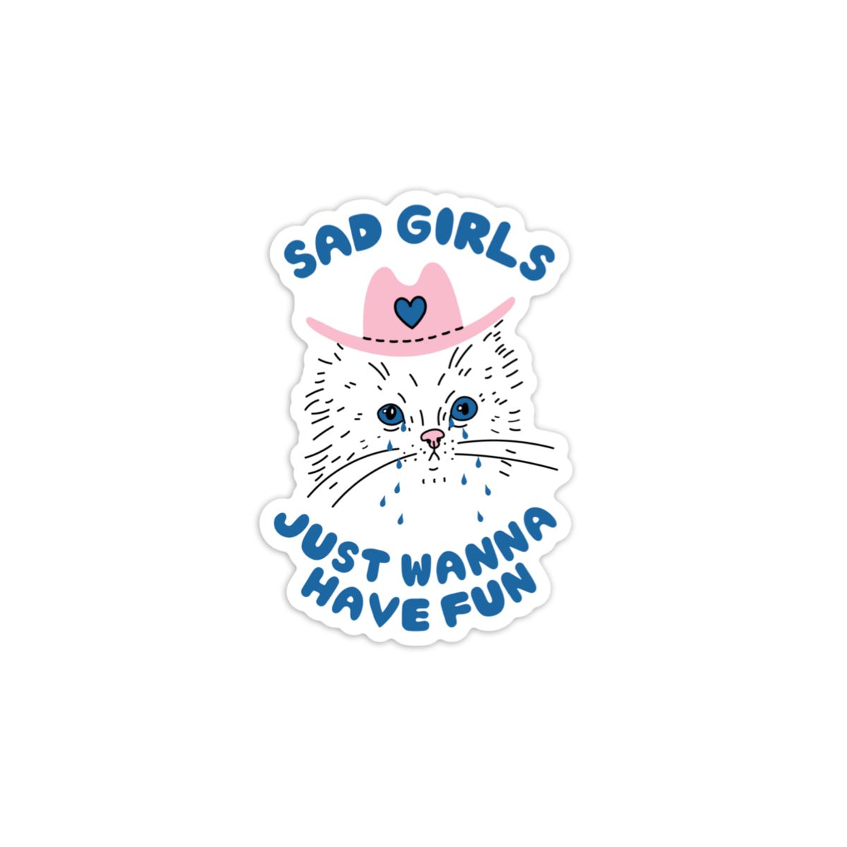 Sad Girls Vinyl Sticker - bubblegum market