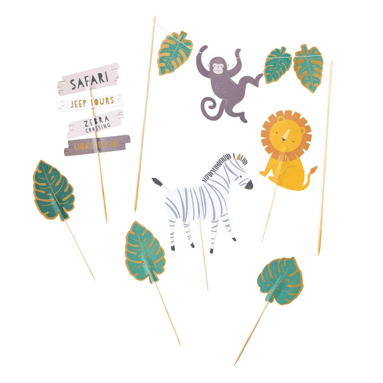 Safari Cake Toppers - bubblegum market