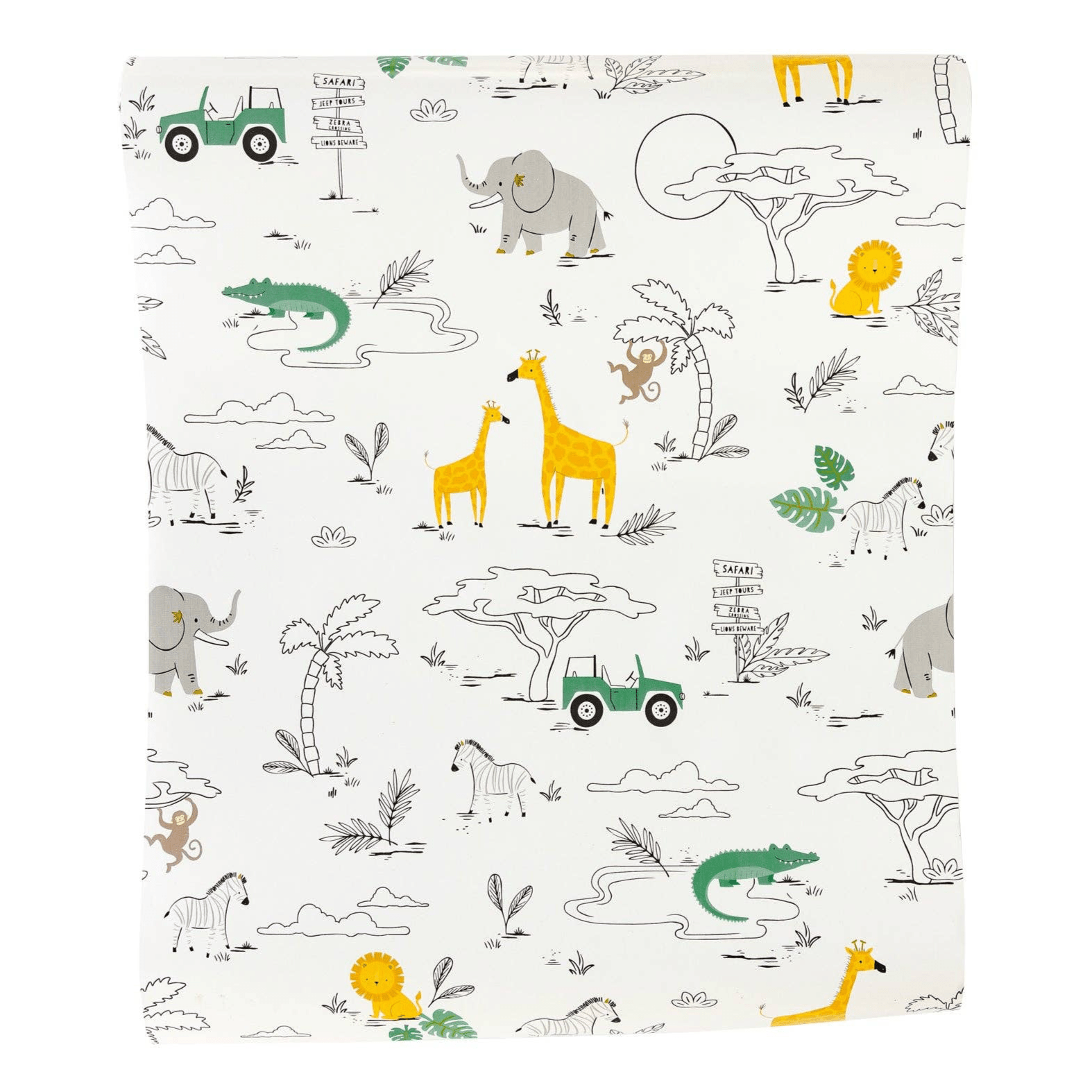 Safari Paper Table Runner - bubblegum market