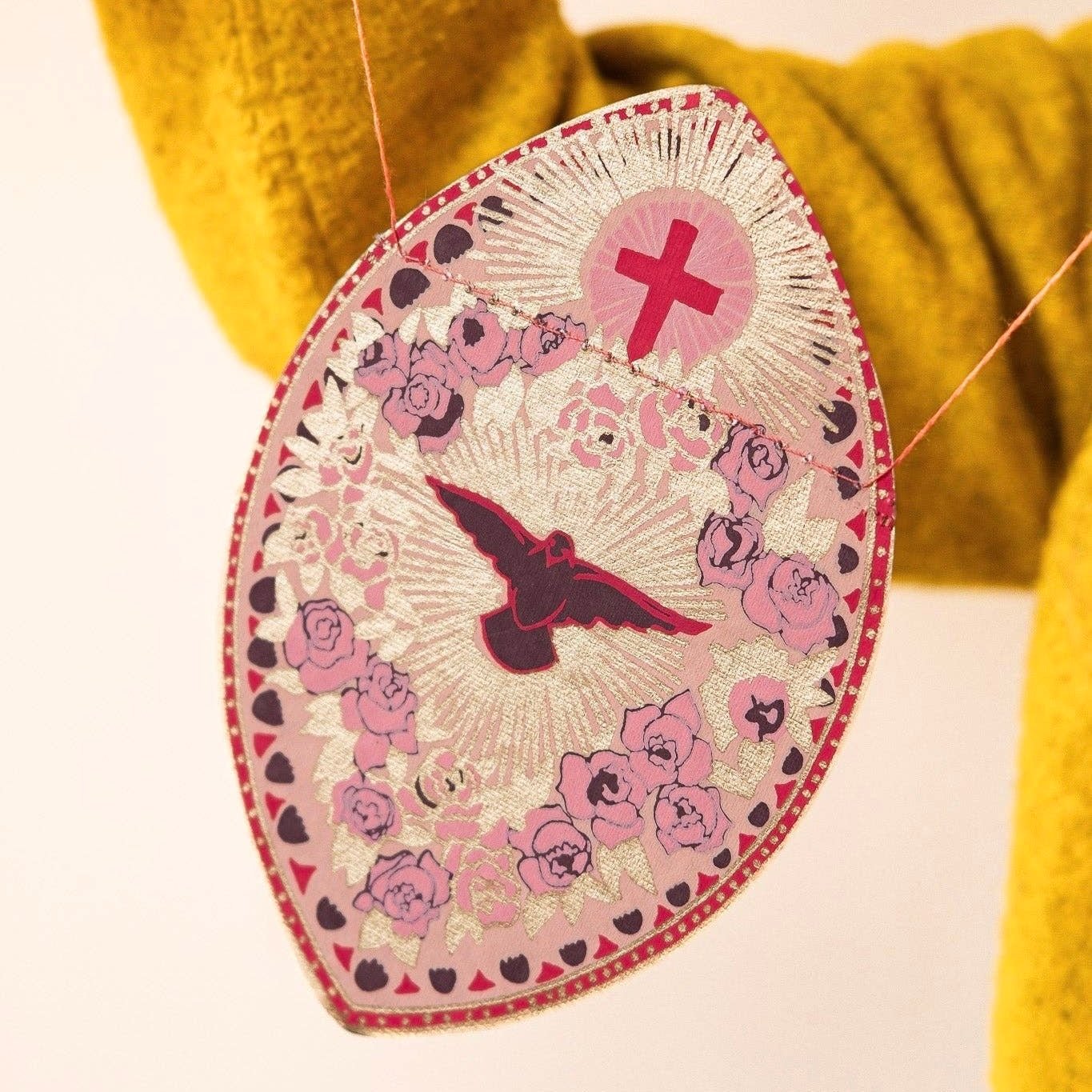 Saint Valentine Sewn Garland - bubblegum market