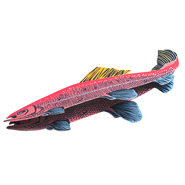 Salmon Oversized Greeting Card - bubblegum market