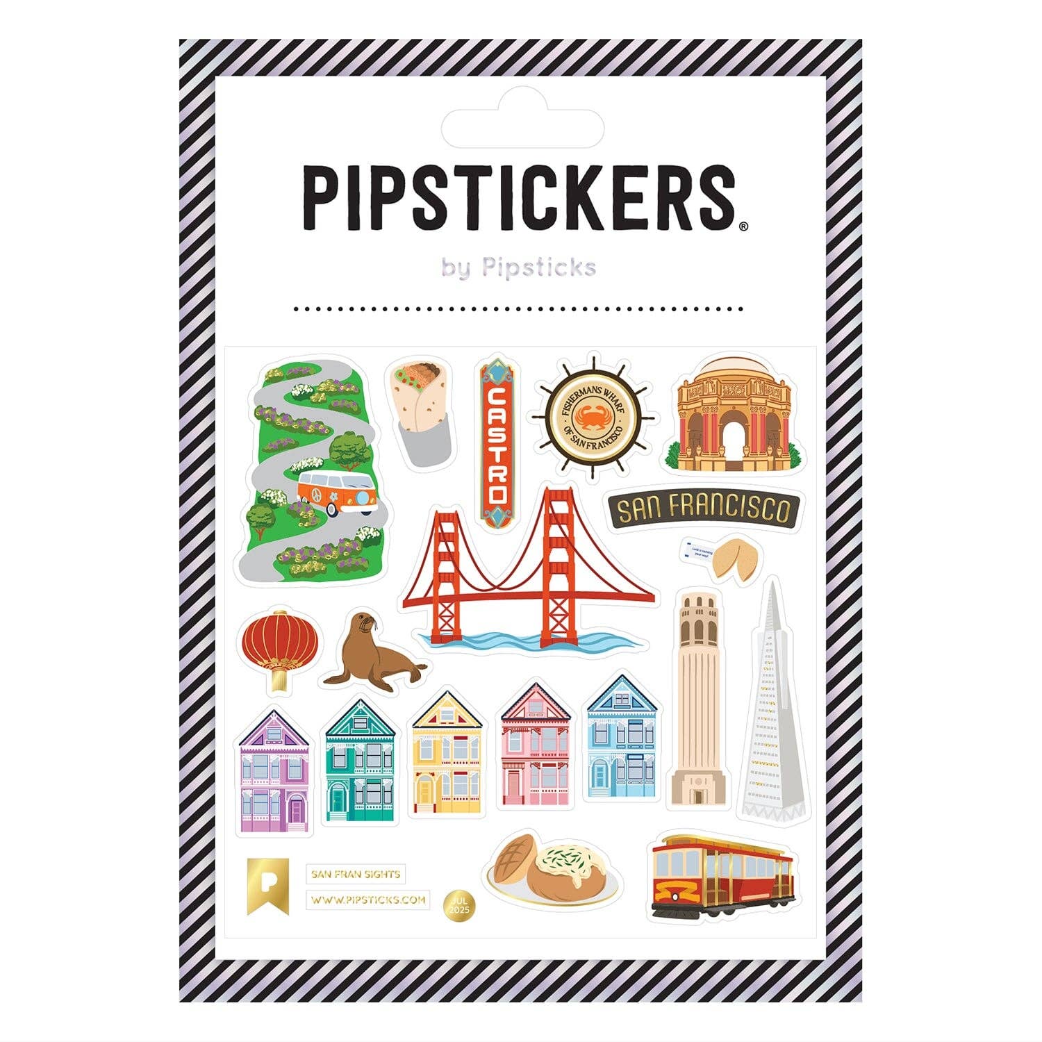 San Fran Sights Stickers - bubblegum market