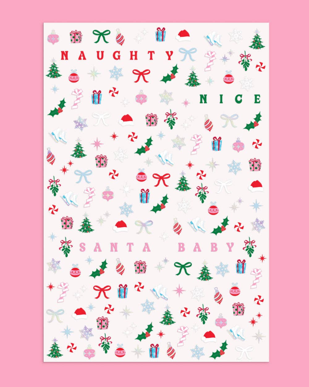 Santa Baby Nail Stickers - bubblegum market