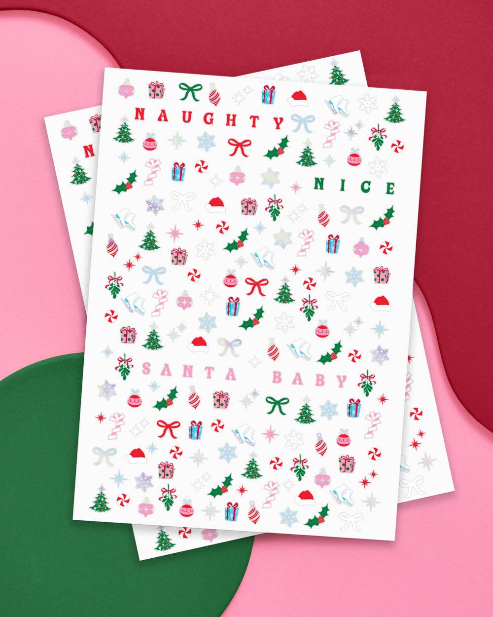 Santa Baby Nail Stickers - bubblegum market