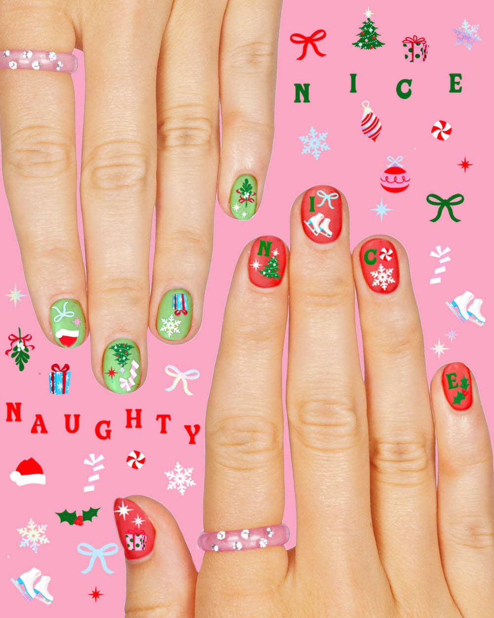 Santa Baby Nail Stickers - bubblegum market