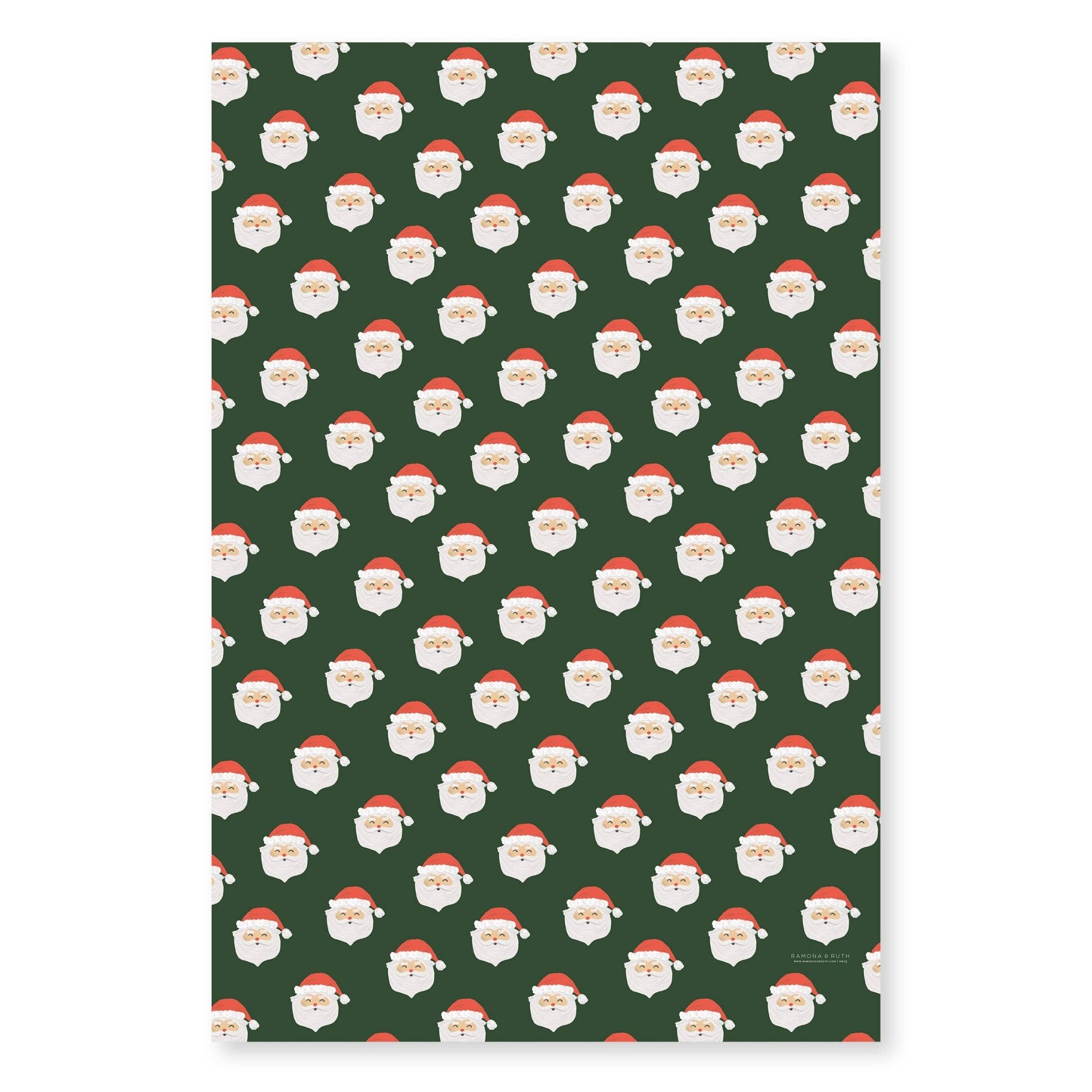 Santa Gift Wrap Sheets (Roll of 3) - bubblegum market