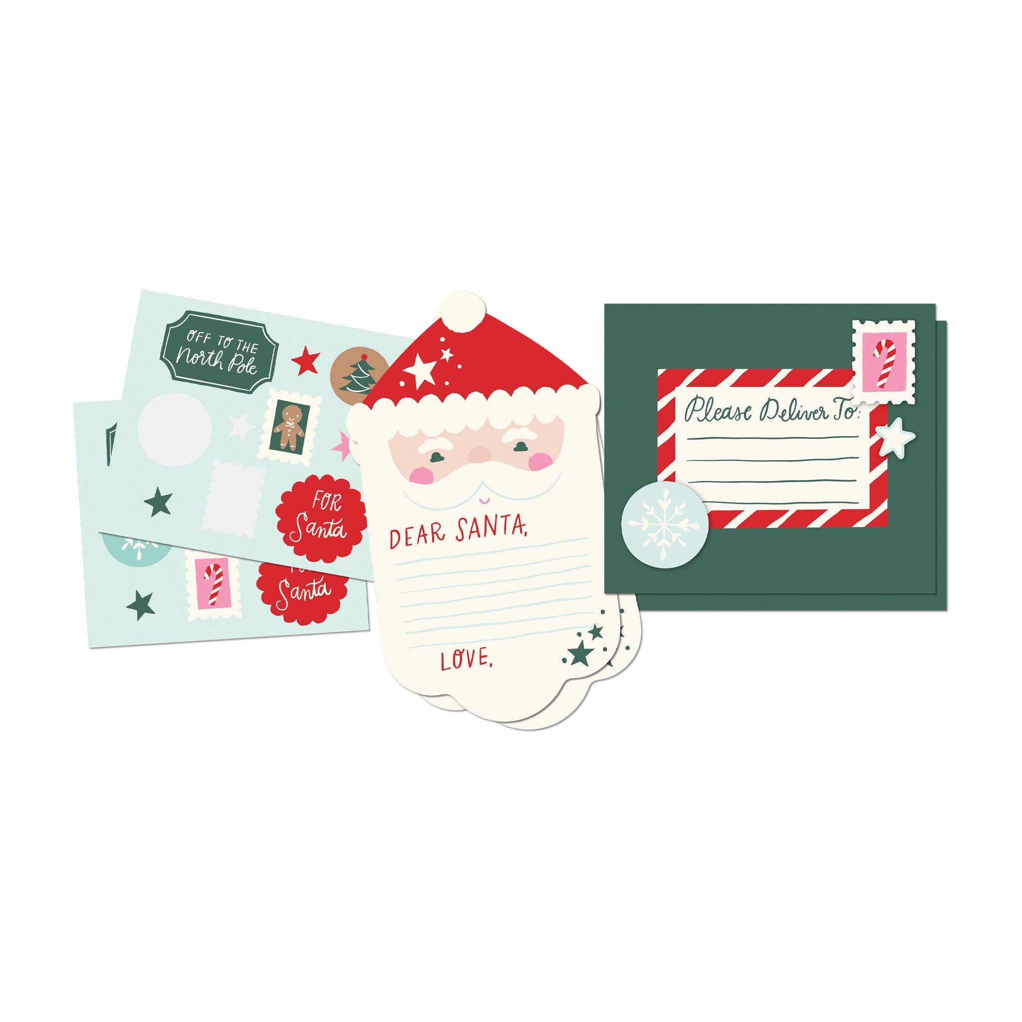 Santa Letter Writing Kit - bubblegum market