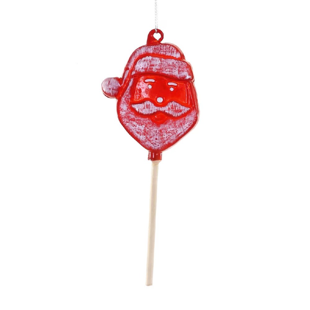 Santa Lollipop Ornament 6" - bubblegum market