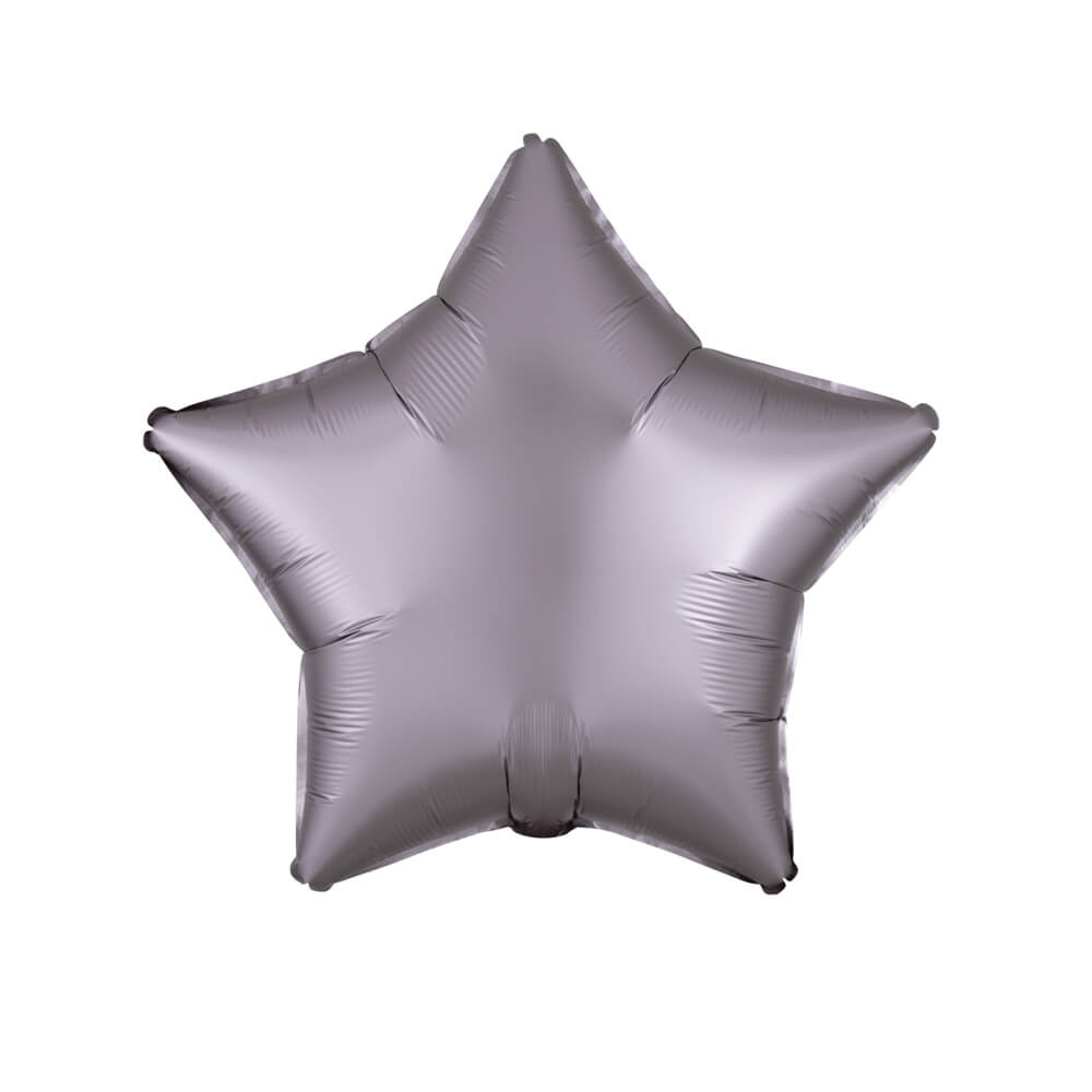 Satin Luxe Greige Foil Star Balloon 18" - bubblegum market