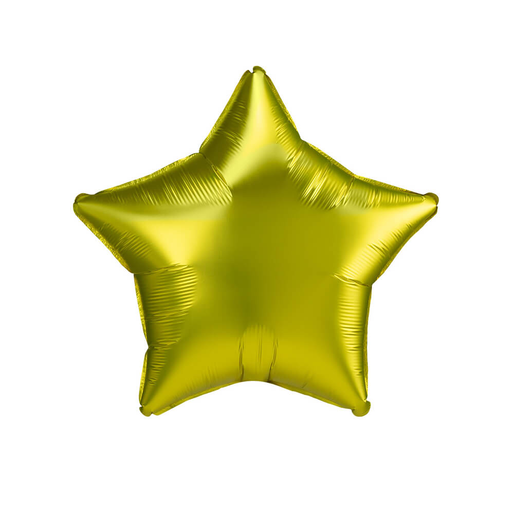 Satin Luxe Lemon Star Foil Balloon 18" - bubblegum market