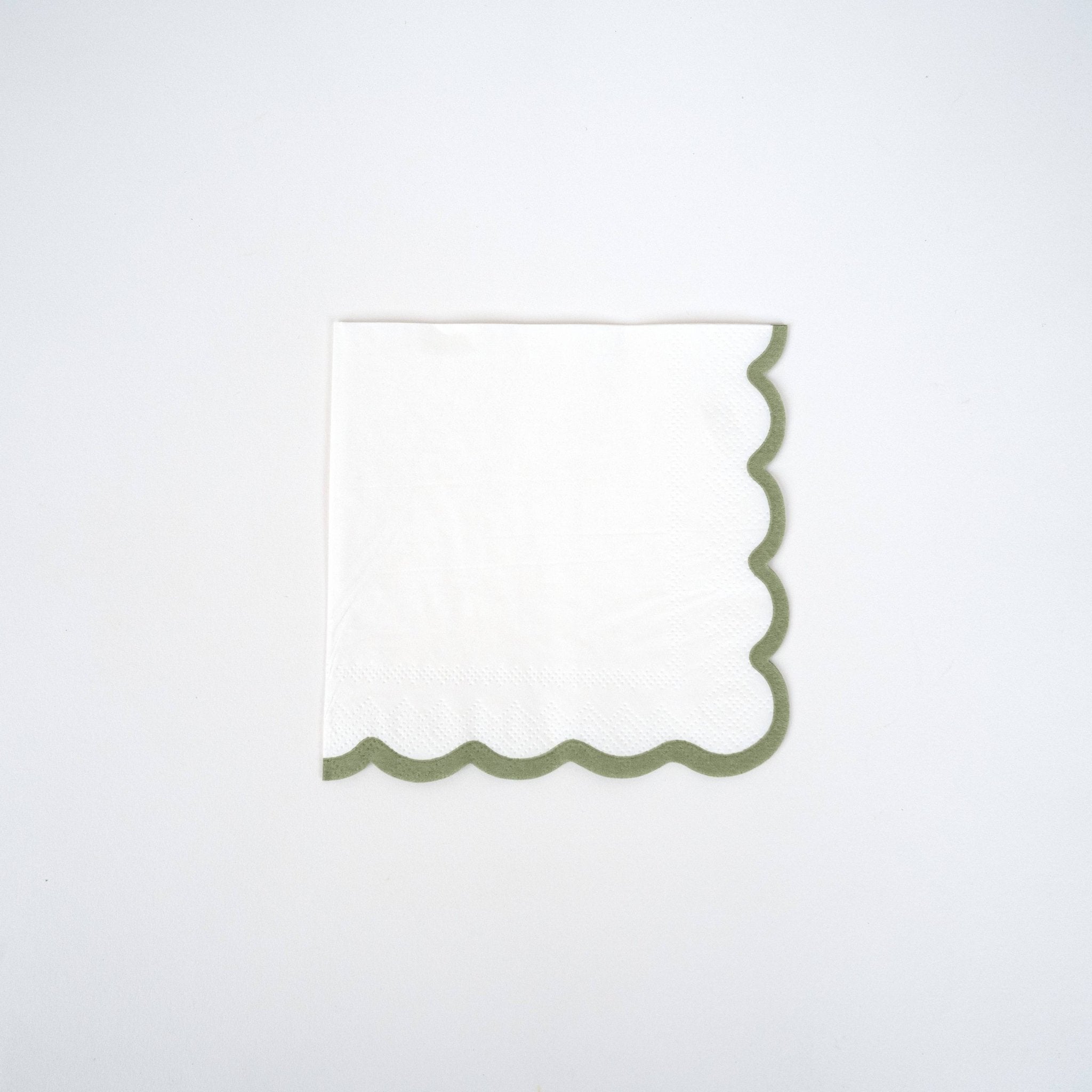 Scalloped Holiday Cocktail Napkins - bubblegum market