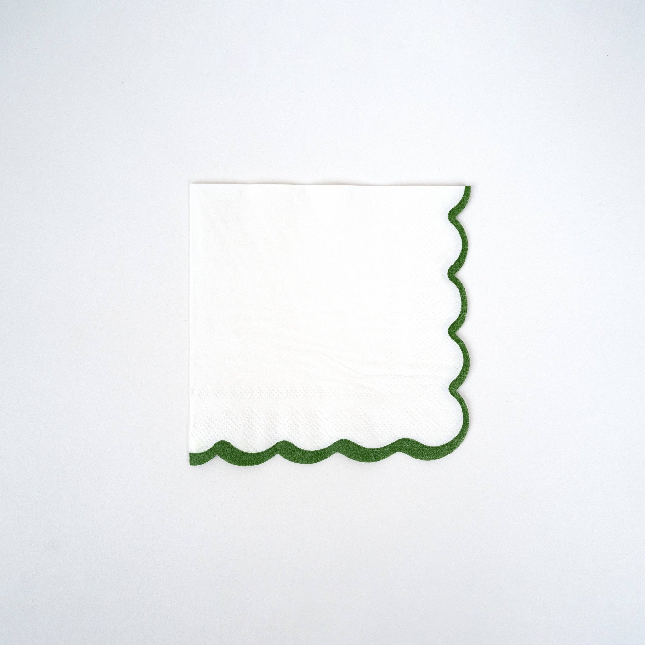 Scalloped Holiday Cocktail Napkins - bubblegum market