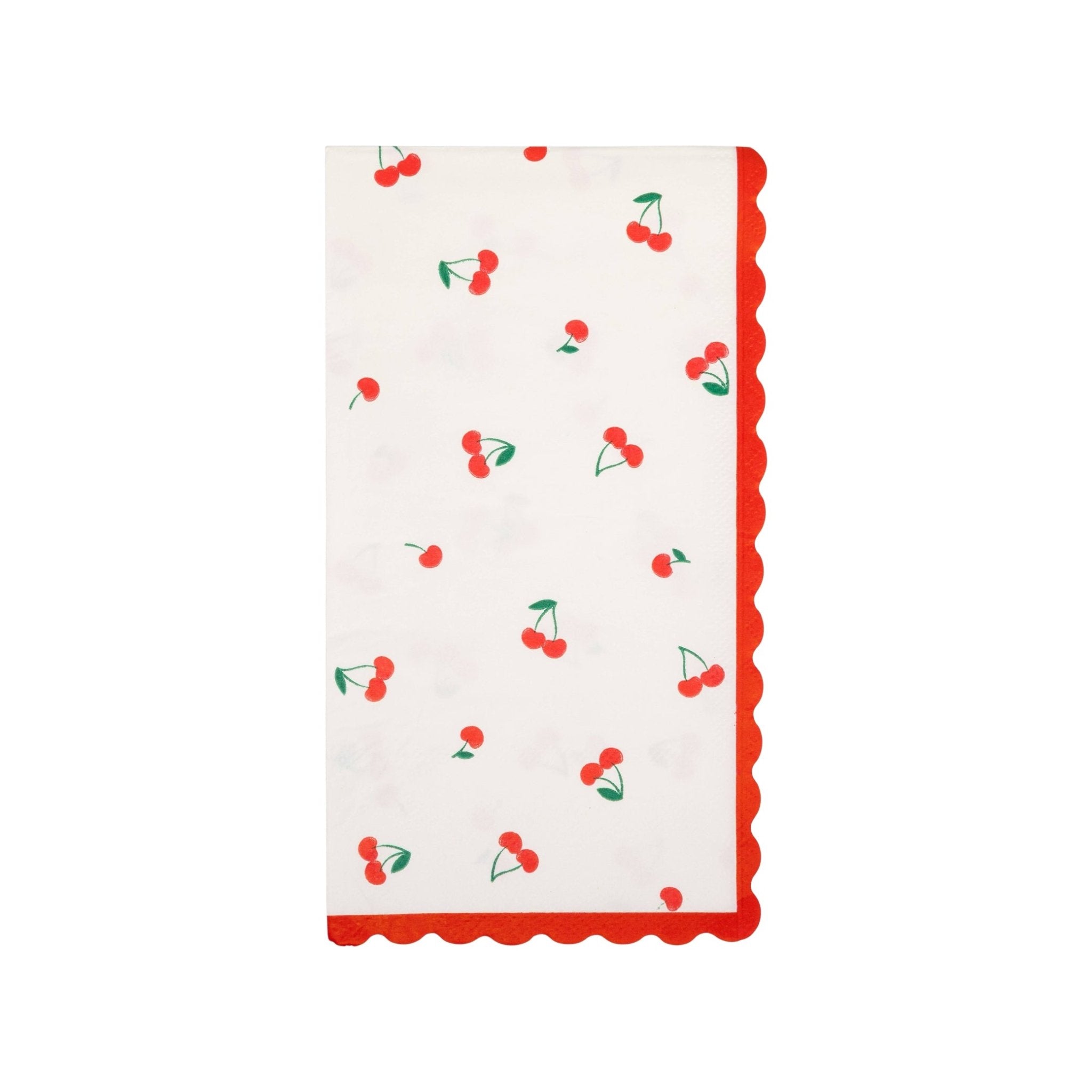 Scattered Cherries Dinner Napkins - bubblegum market