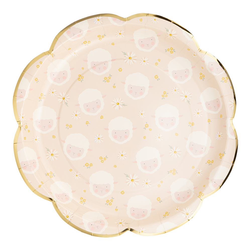 scattered-lamb-peach-easter-paper-plates