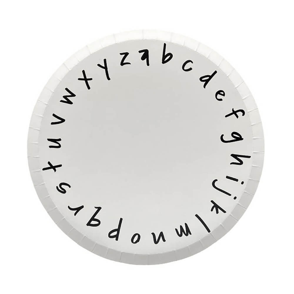School Days ABC Small Plates 8.5" - bubblegum market