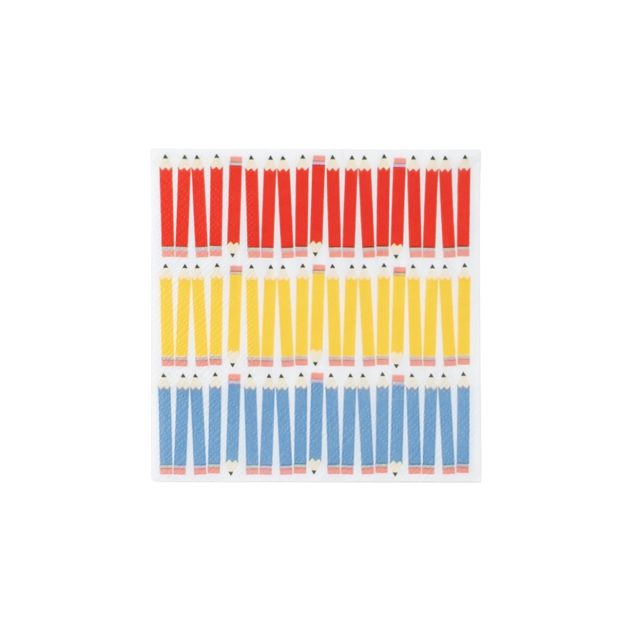 School Days Pencils Napkins - bubblegum market