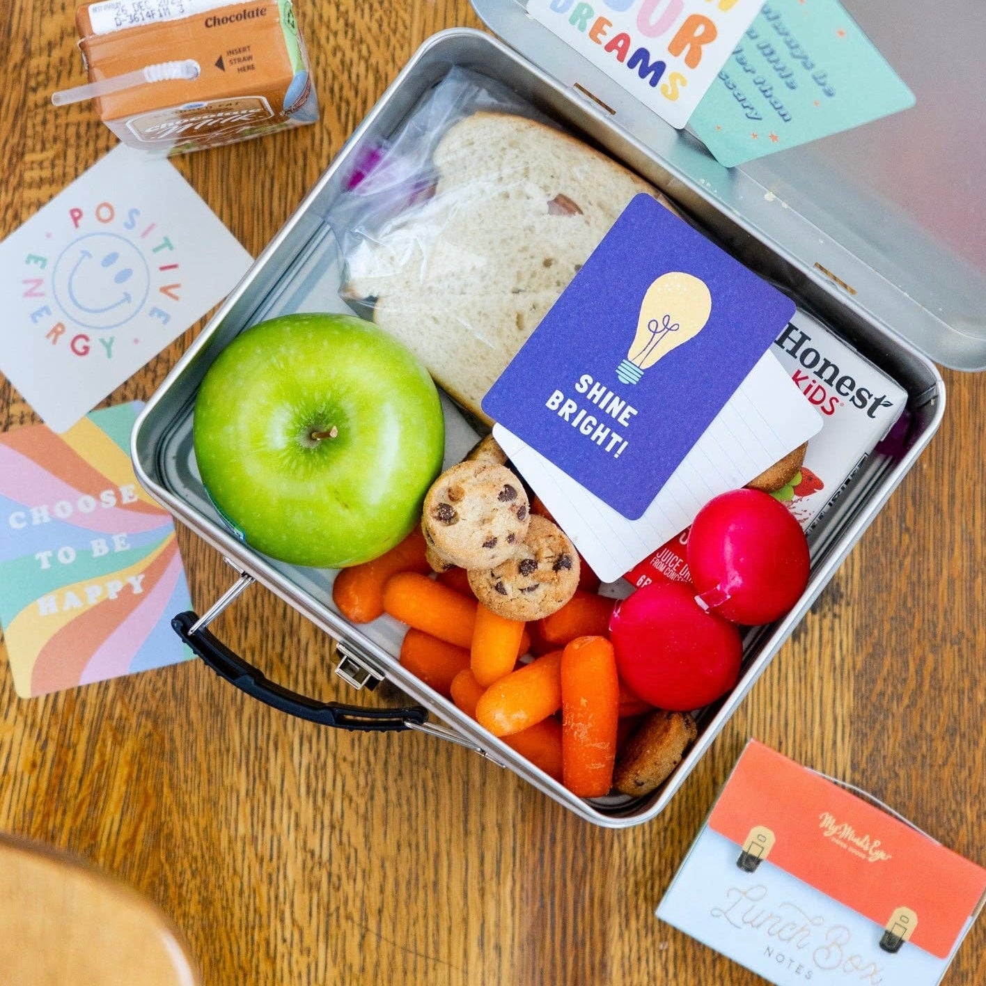 School Lunch Box Cards: Bright - bubblegum market