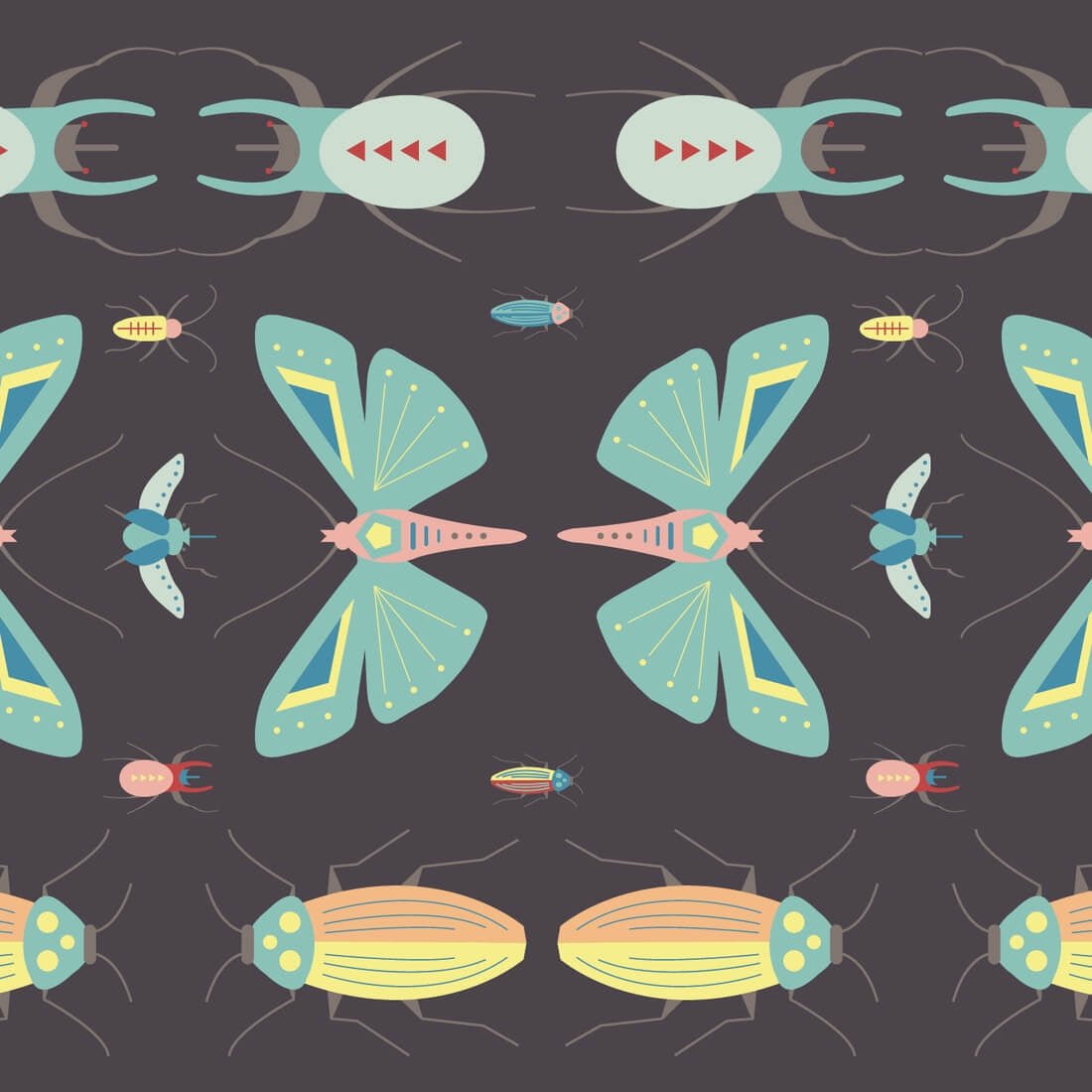 Scientific Bugs Wrapping Paper Sheet - bubblegum market