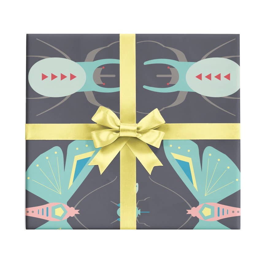 Scientific Bugs Wrapping Paper Sheet - bubblegum market