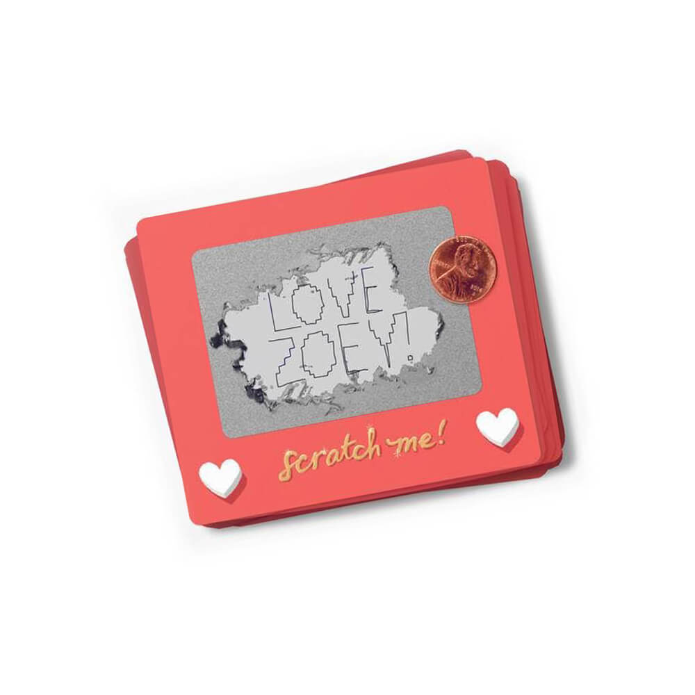 Scratch - A - Sketch Scratch - off Valentines (18ct) - bubblegum market
