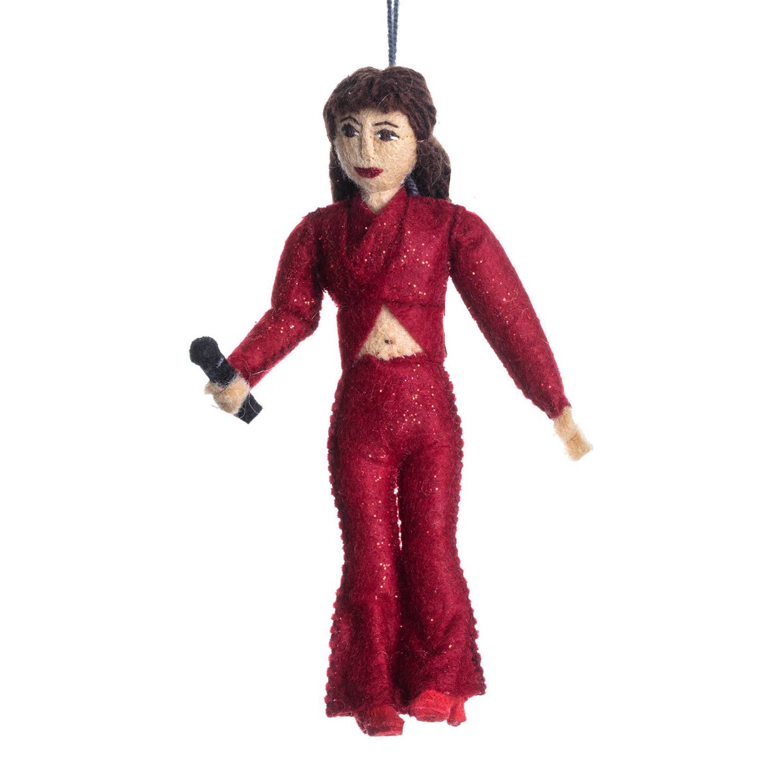 Selena Quintanilla Felt Ornament - bubblegum market