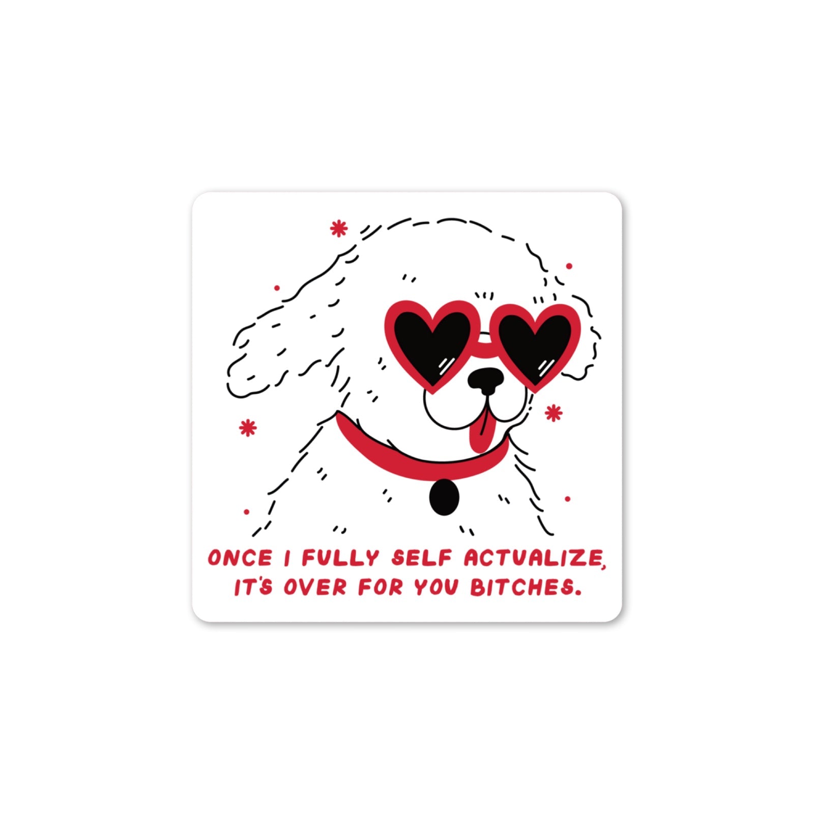 Self Actualize Vinyl Sticker - bubblegum market