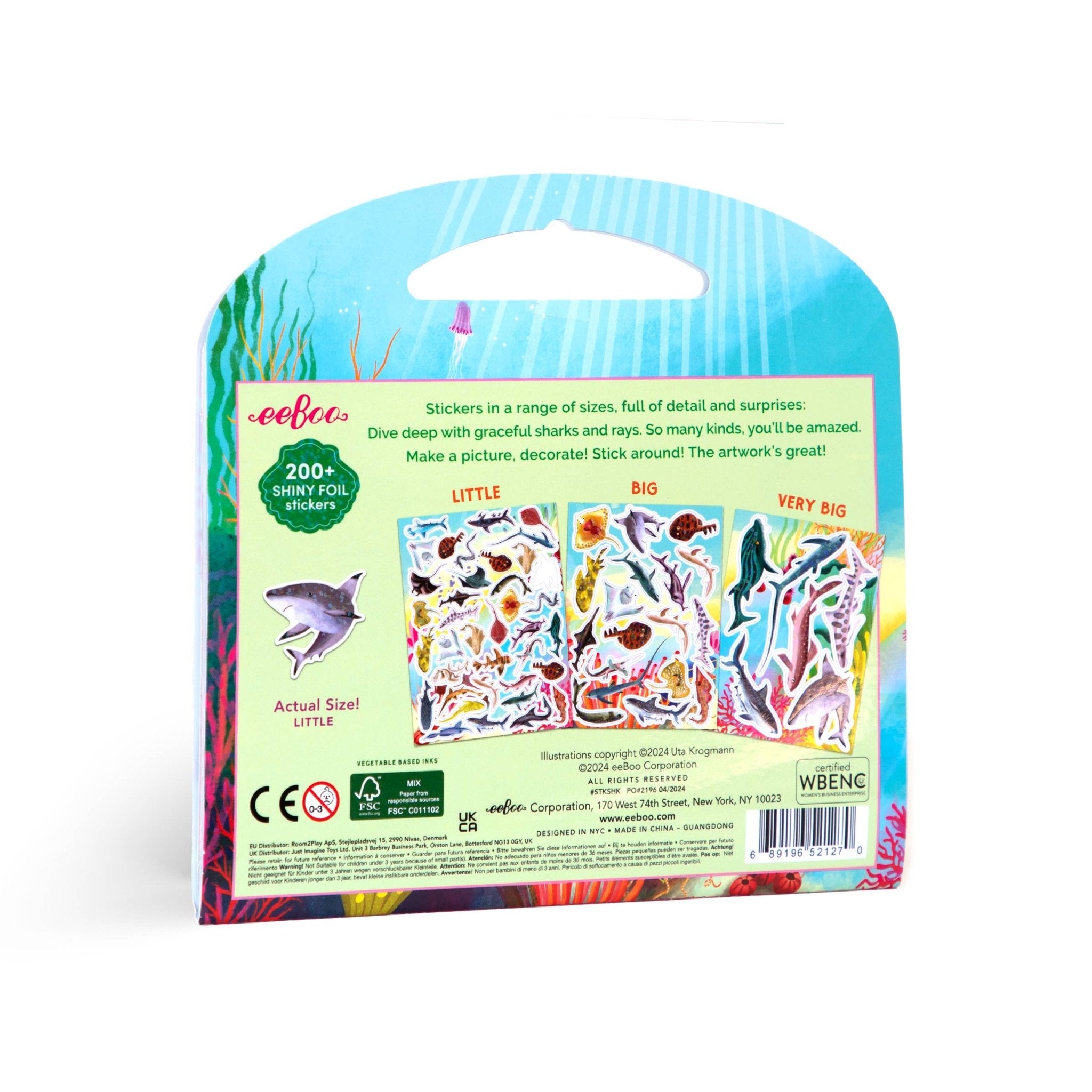 Sharks & Friends Shiny Stickers - bubblegum market