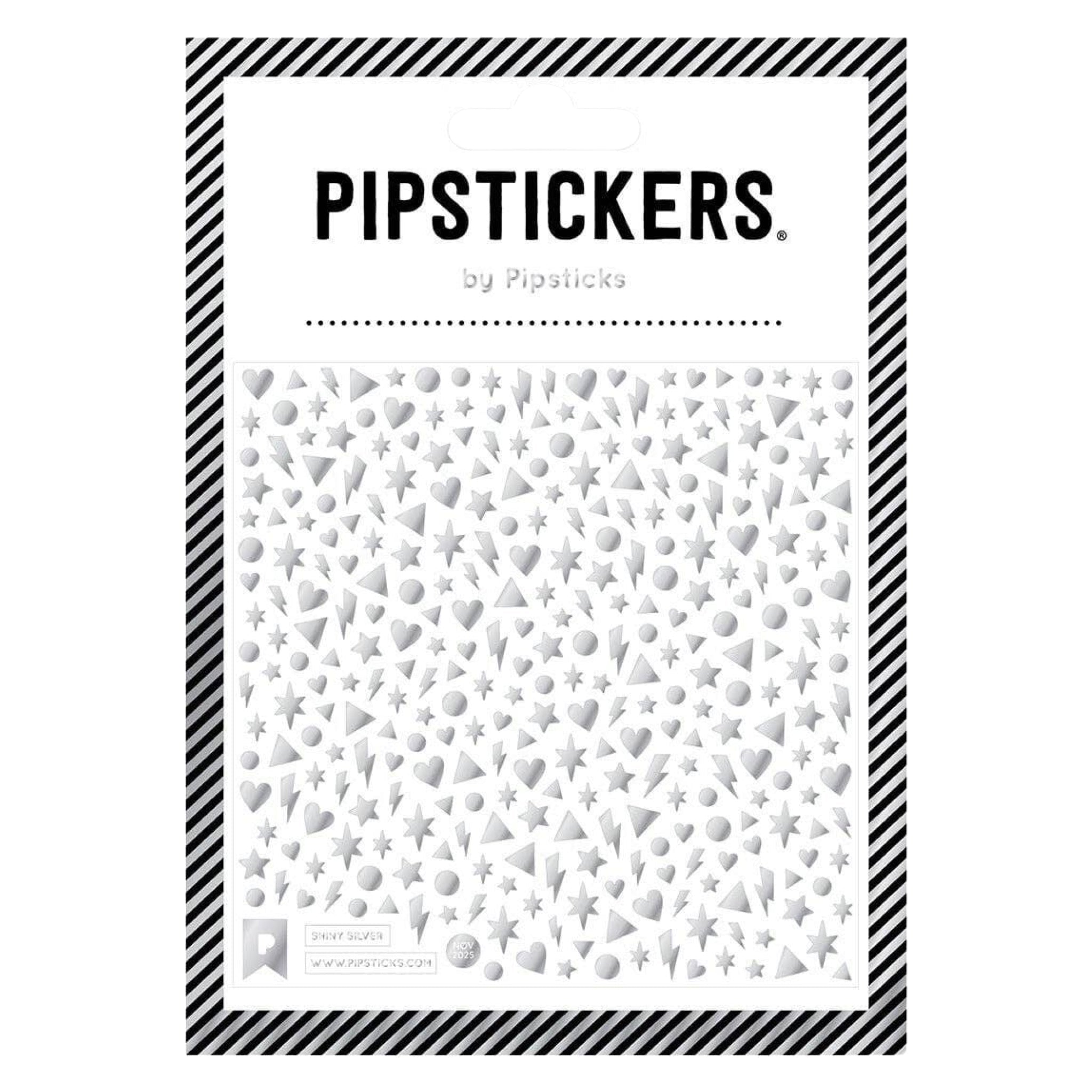 Shiny Silver Stickers - bubblegum market