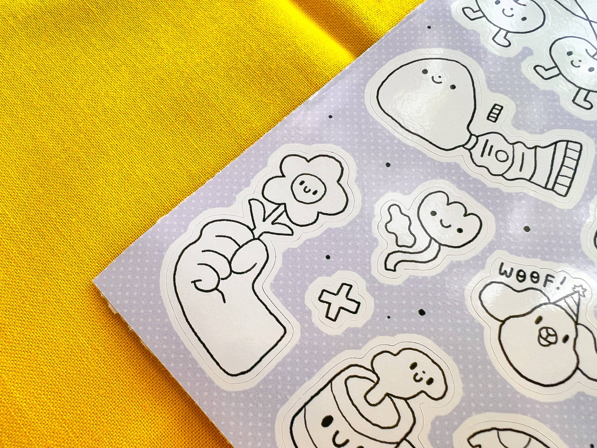 Sketchbook Doodles Sticker Sheet - bubblegum market