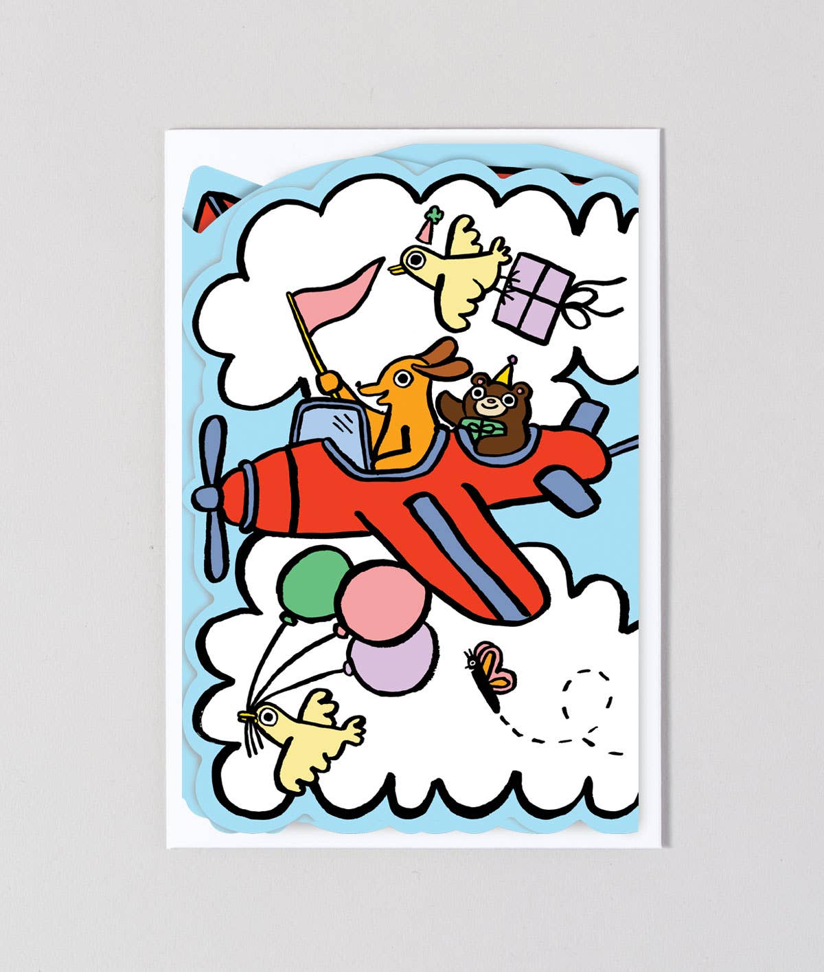 Sky Parade Large Fold Out Kid's Birthday Card - bubblegum market