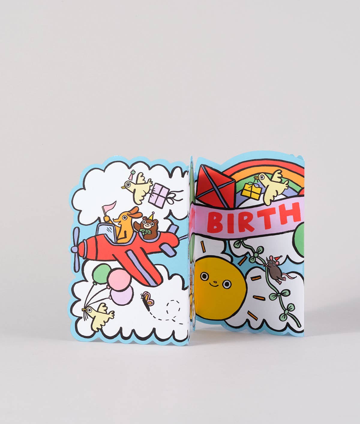 Sky Parade Large Fold Out Kid's Birthday Card - bubblegum market