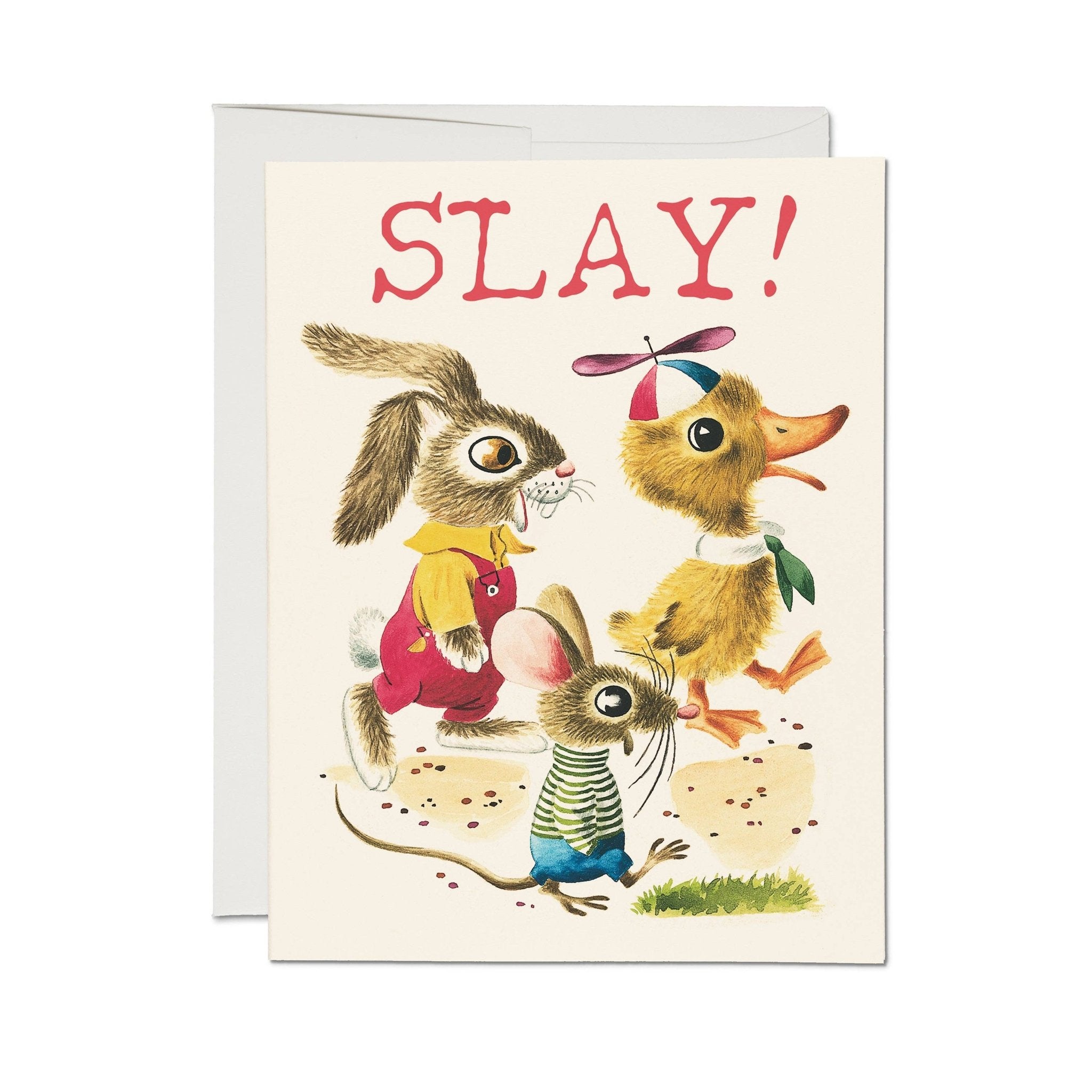 Slay Buddies Greeting Card - bubblegum market