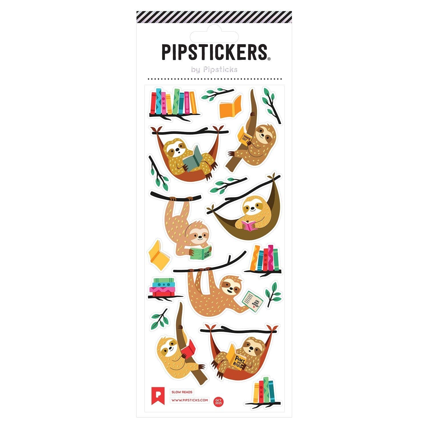 Slow Reads Stickers - bubblegum market