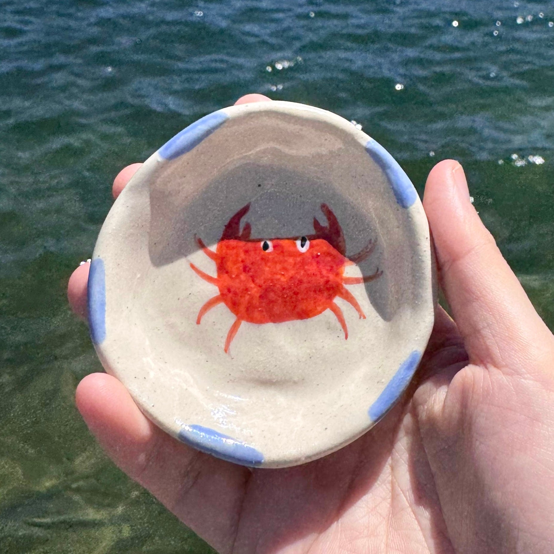 Small Crab Trinket Tray / Dish - bubblegum market