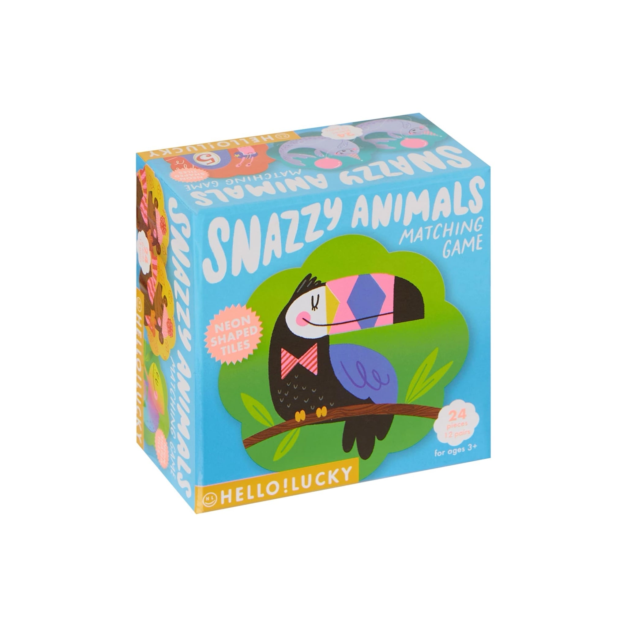 SNAZZY ANIMALS Matching Game - bubblegum market