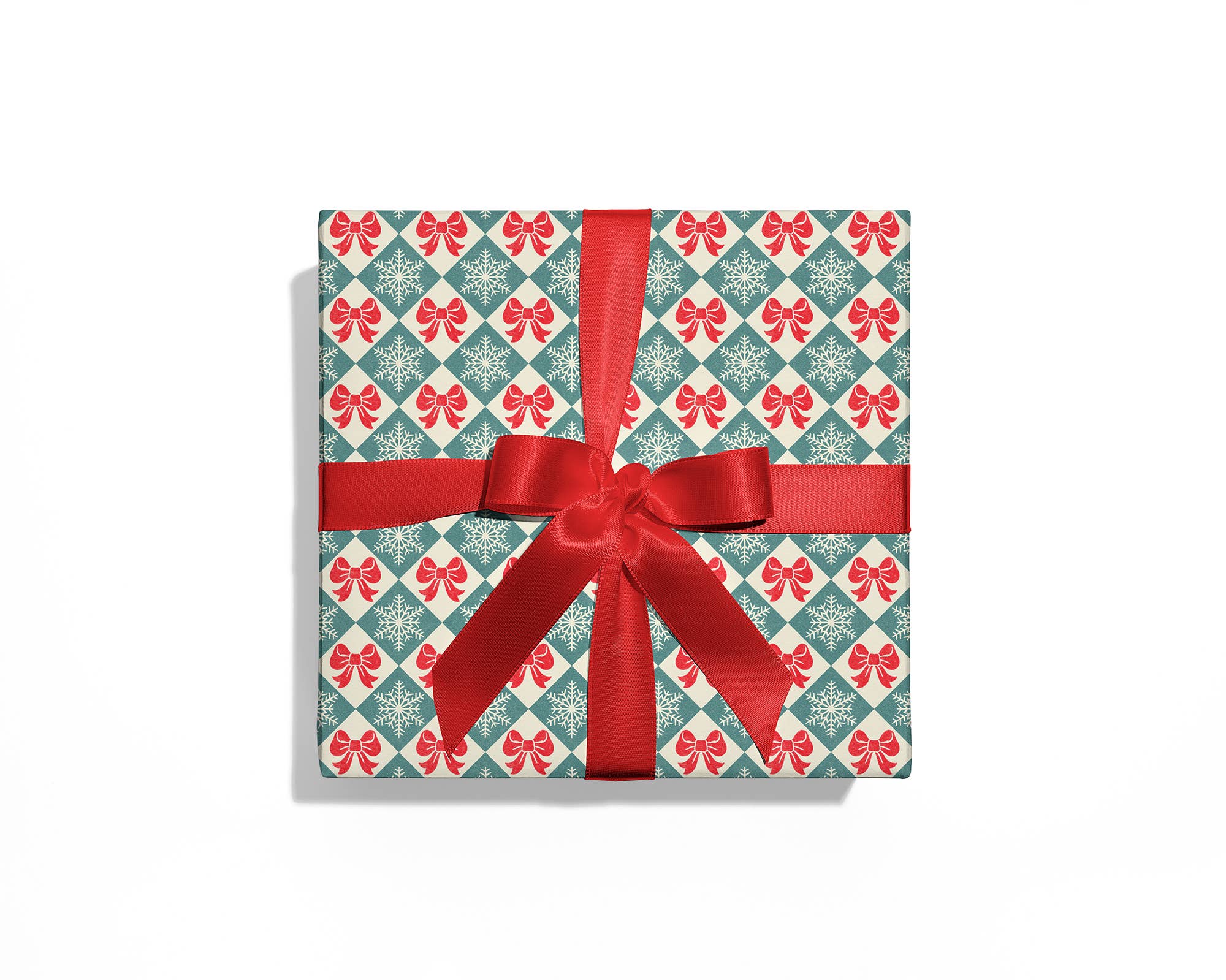 Snowflakes Wrapping Paper Sheets (Roll of 3)  - bubblegum market