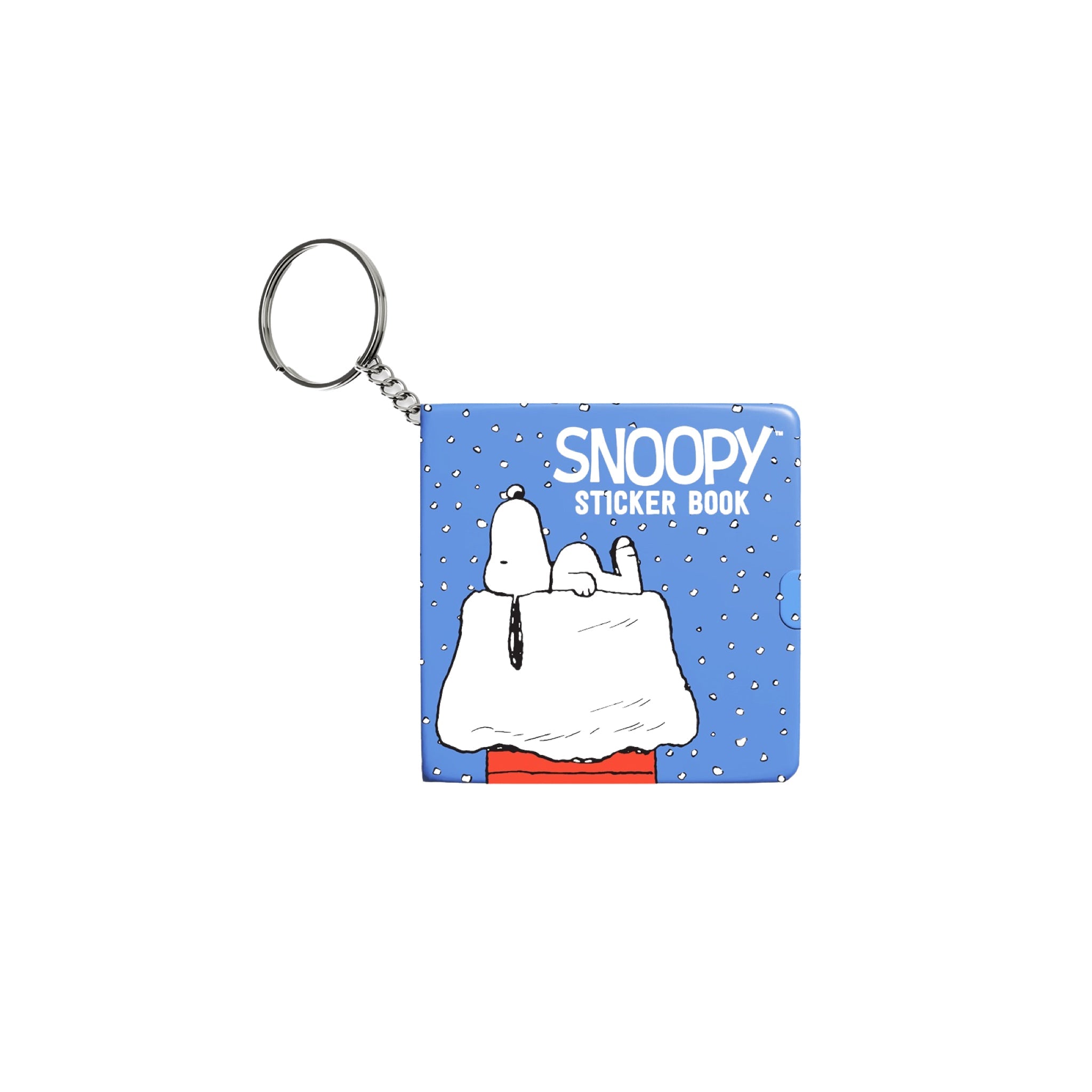 Snowy Snoopy Mini Sticker Book Keychain - bubblegum market
