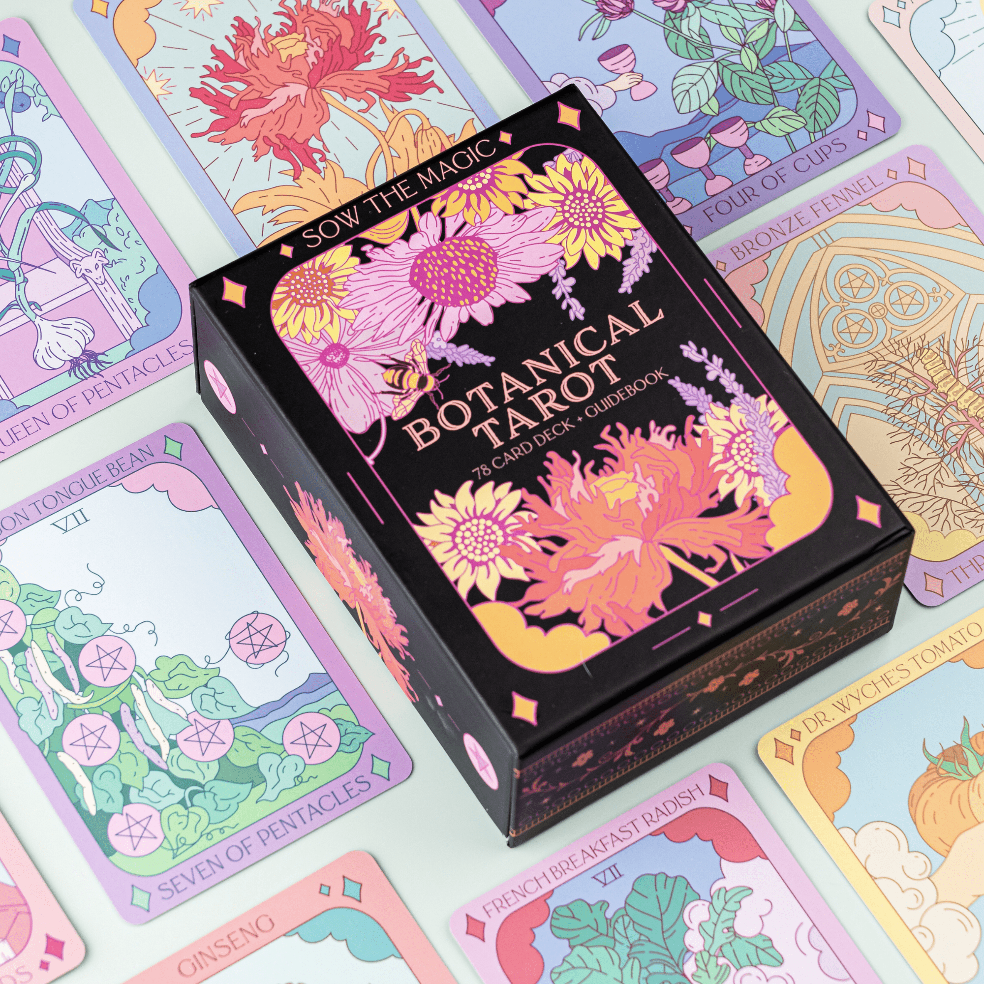 Sow the Magic Botanical Tarot Deck + Guidebook - bubblegum market