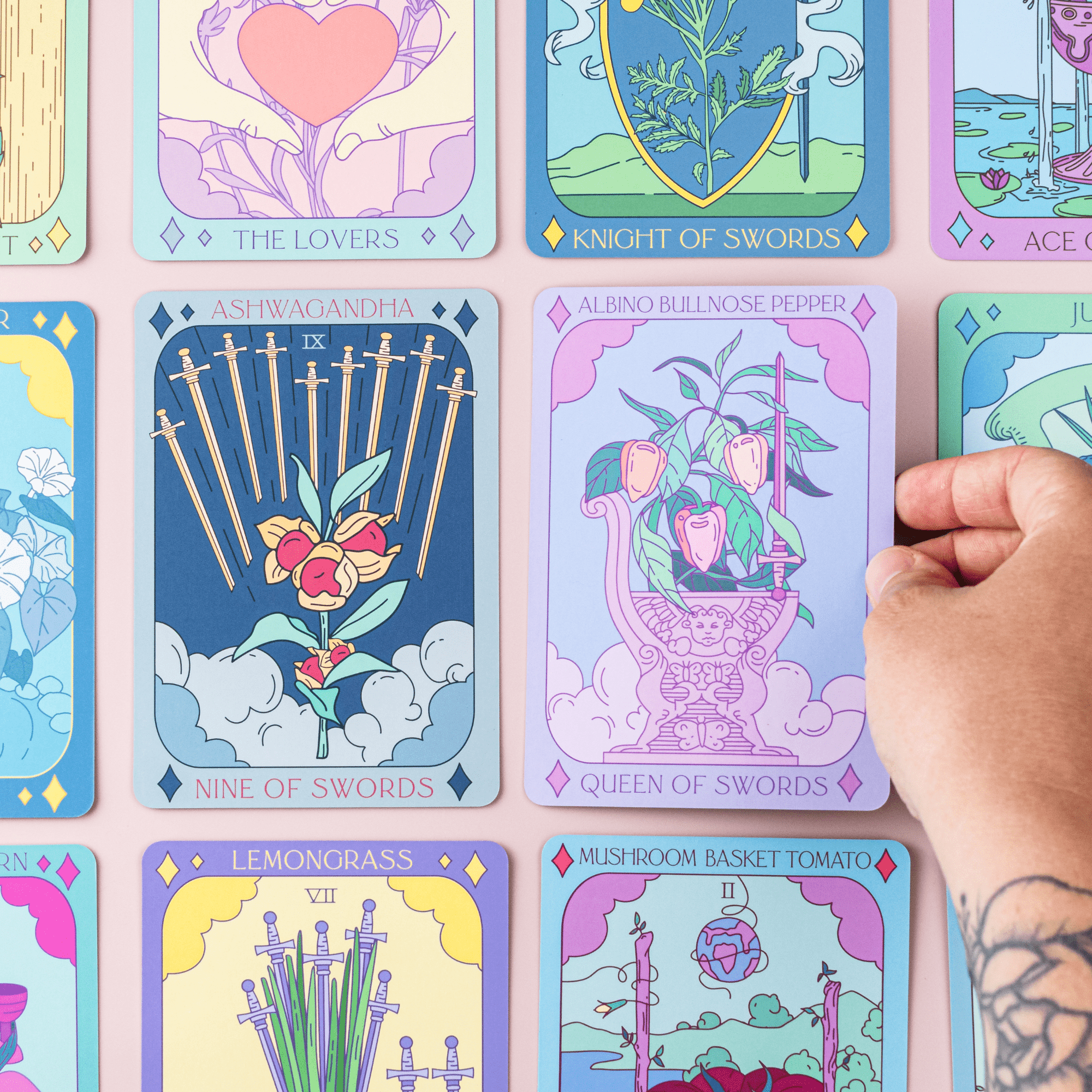 Sow the Magic Botanical Tarot Deck + Guidebook - bubblegum market