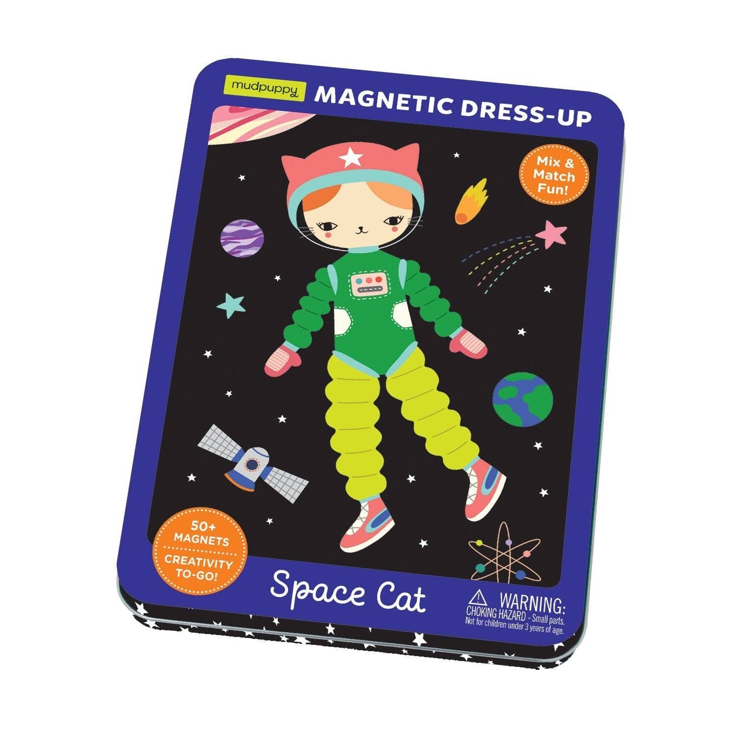 Space Cat Magnetic Tin Play Set - bubblegum market
