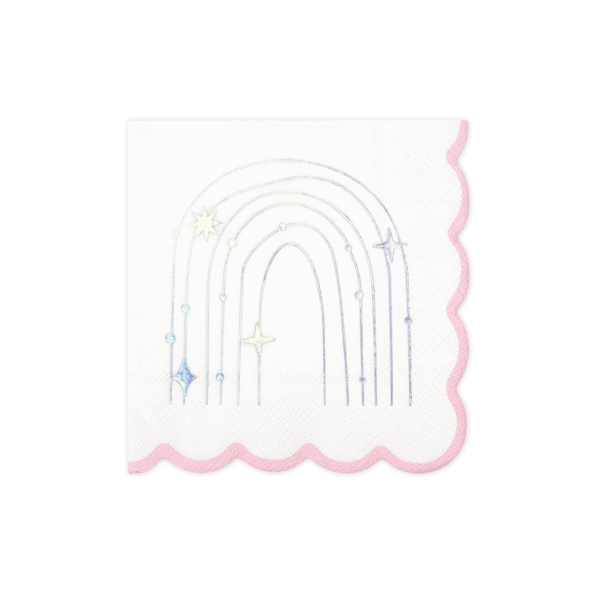 Sparkle Rainbow Beverage Napkins - bubblegum market