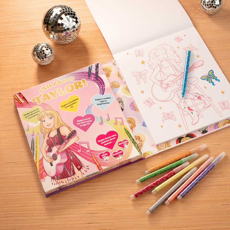 Sparkle with Taylor! A Glitter Coloring Kit - bubblegum market